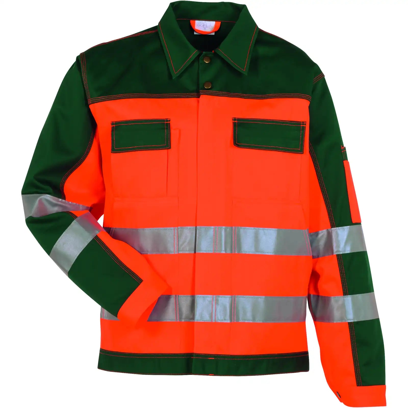 Planam Warnschutz Bundjacke orange/grün 102 orange/grün - Vorschaubild