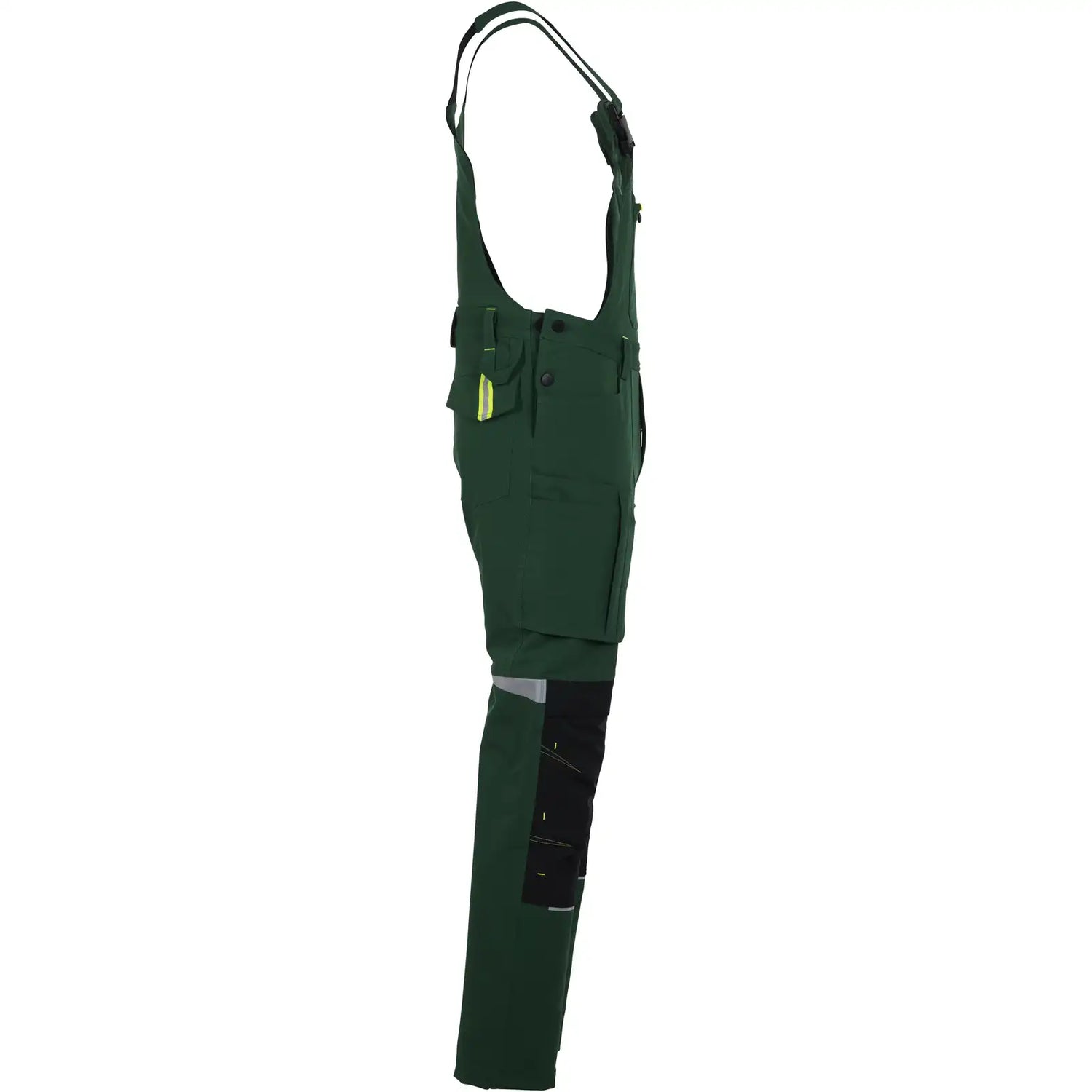 Planam rECOline Latzhose grün/schwarz      102 grün/schwarz - Produktbild ohne Model