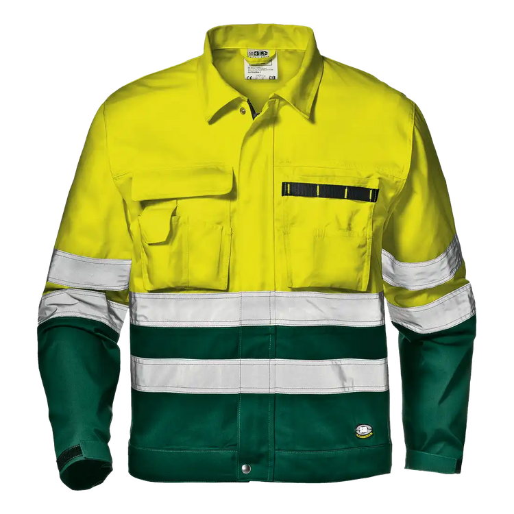 HIGH VISIBILITY JACKET - Class 2 - Hi-Vis Yellow - Reflective Bands - Image 1