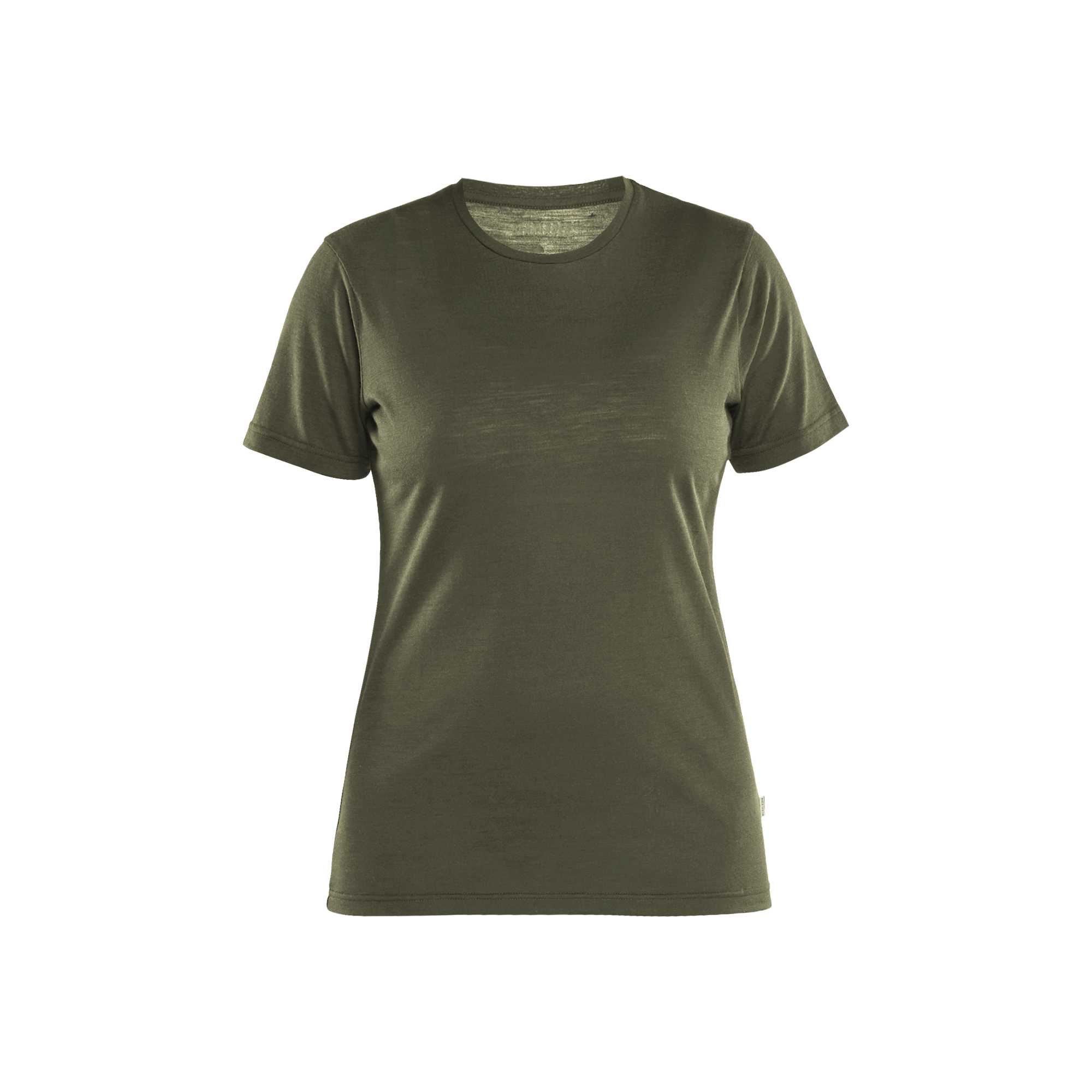 BLAKLADER 35371743 Women's Merino Wool T Shirt Short Sleeve Work T-Shirt WOMEN - 85% Merino Wool