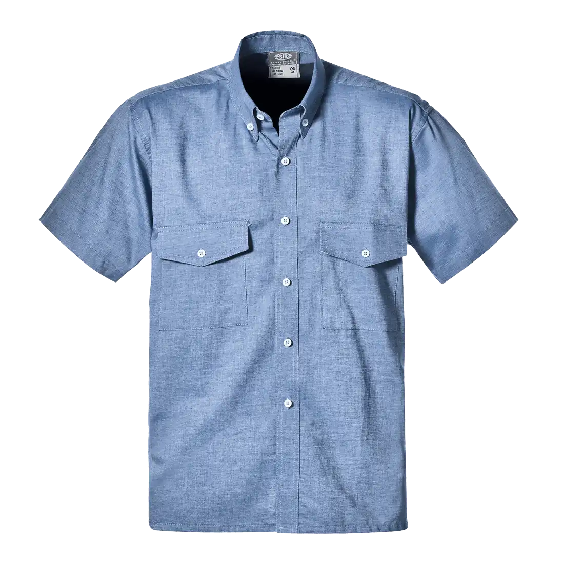 SIR SAFETY OXFORD Korte Mouwen Werkshirt HEREN - 100% Katoen