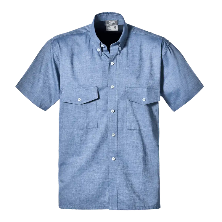Chemise de travail à manches courtes SIR SAFETY OXFORD HOMME - 100 % coton
