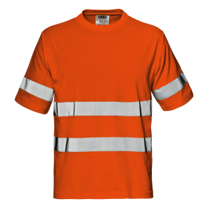 SIR SAFETY LIGHT MISTRAL Hi Vis Reflective Short Sleeve Work T-Shirt MEN - 55% Cotton