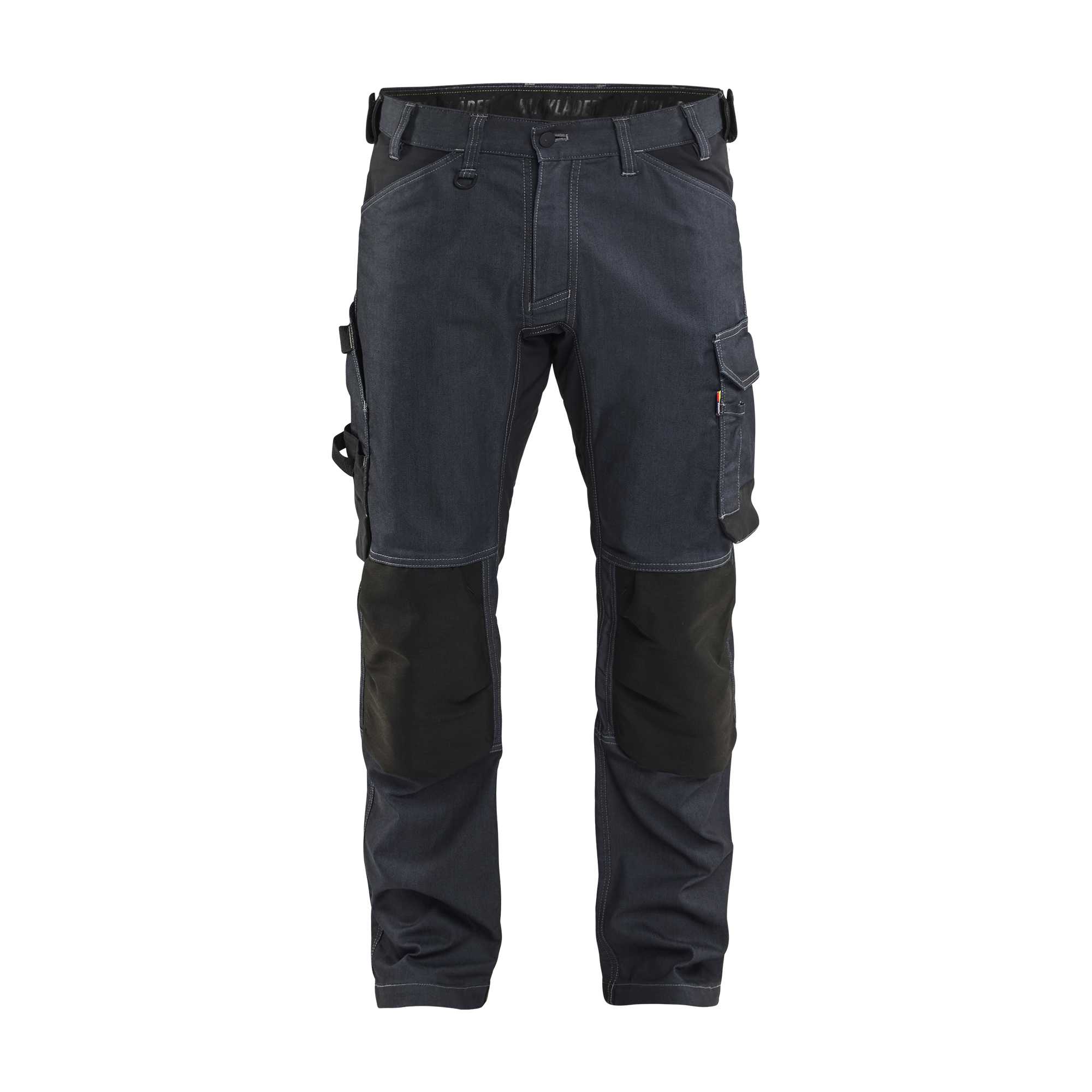BLAKLADER 17511141 | Craftsman Trousers Stretch Work Trousers Men - CORDURA Denim