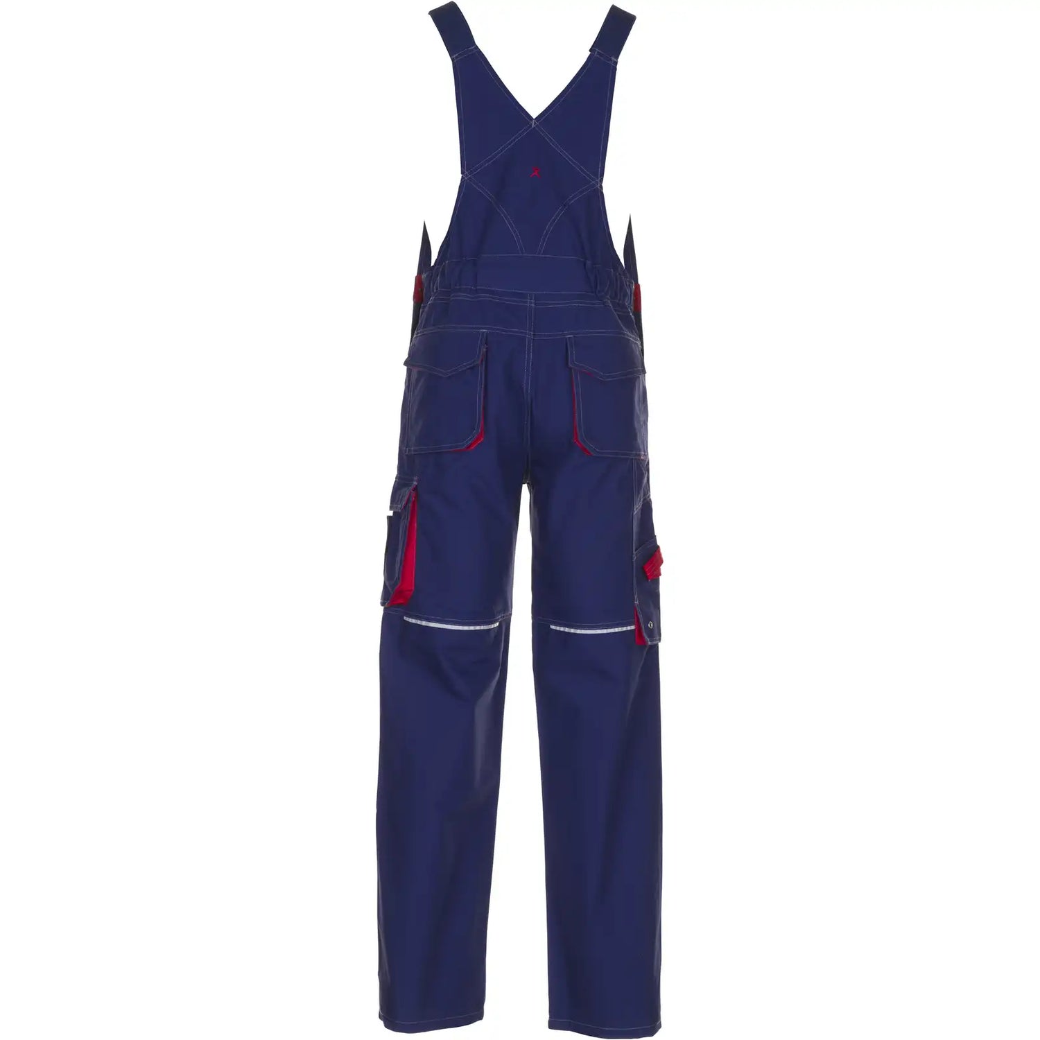 Planam Basalt Latzhose marine/rot 102 marine/rot - Produktbild ohne Model