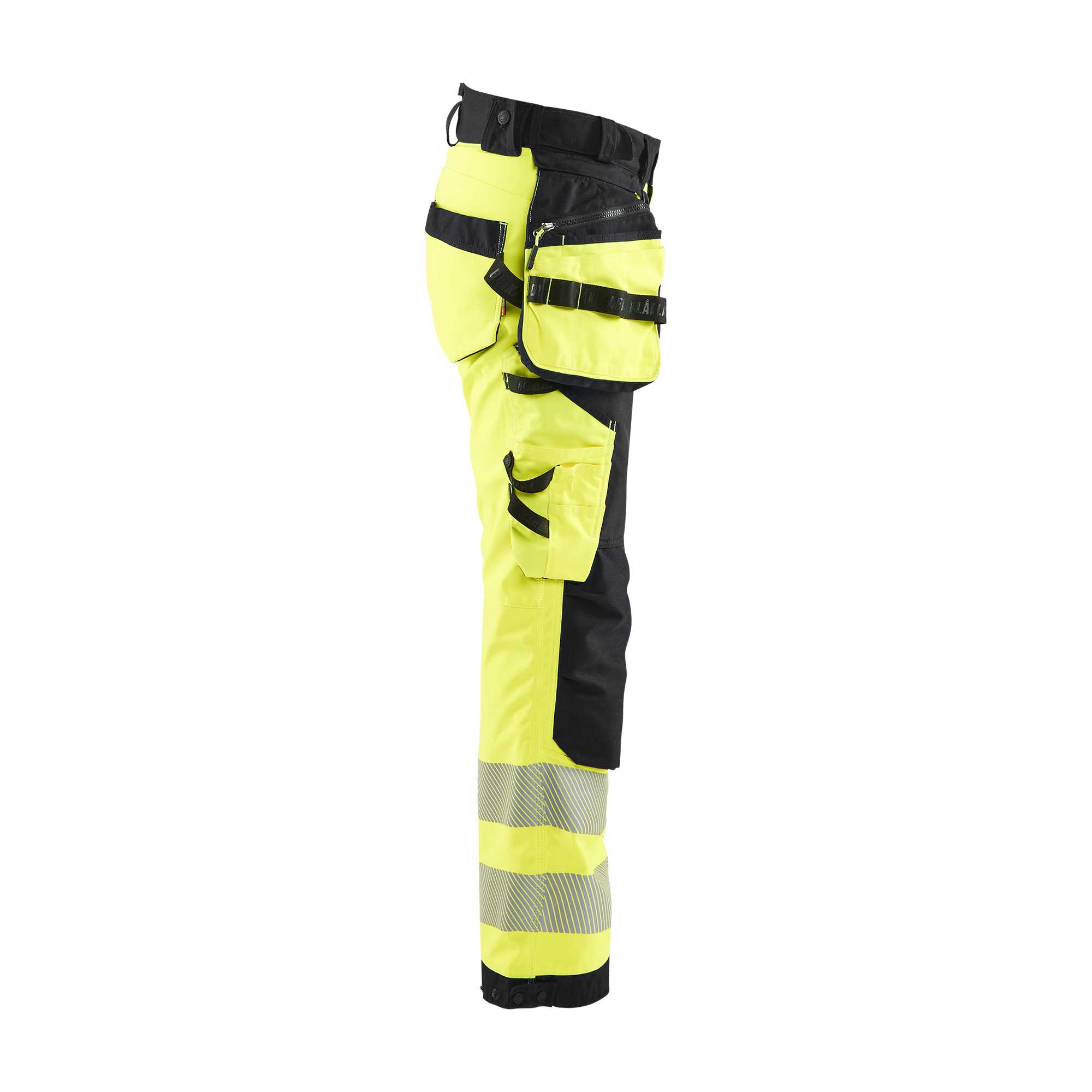 BLAKLADER 71182513 | Women's Hi Vis softshell trousers Hi Vis Reflective Work Trousers Women - Waterproof
