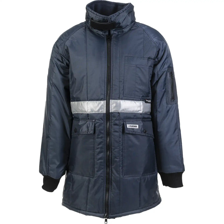 Planam Kühl-/Gefrierhaus Gefrierhaus Parka marine, Innenfutter kornblumenblau S marine, Innenfutter kornblumenblau - Vorschaubild