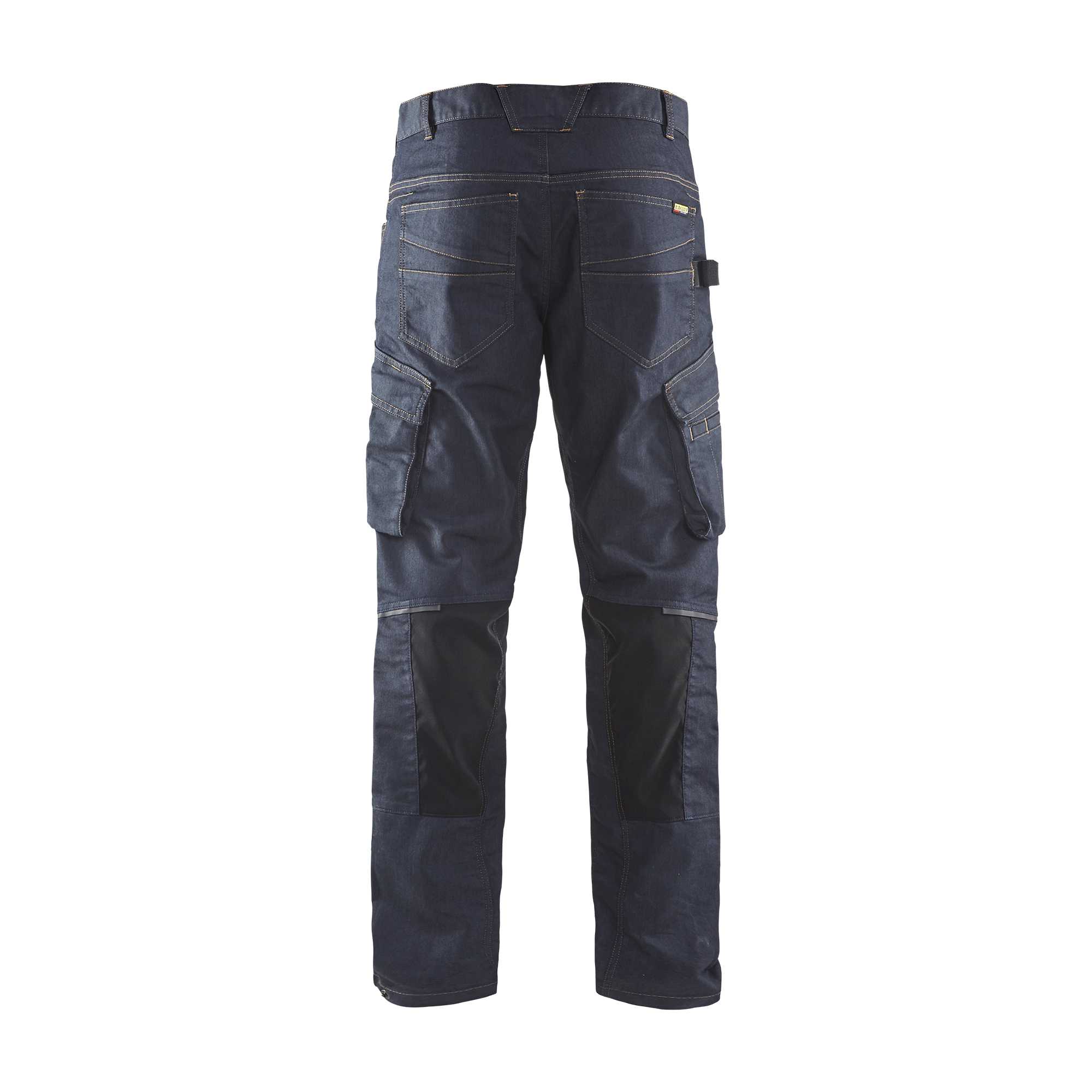 BLAKLADER 14971141 | Service Trousers Denim Stretch Work Trousers Men - Cordura Denim
