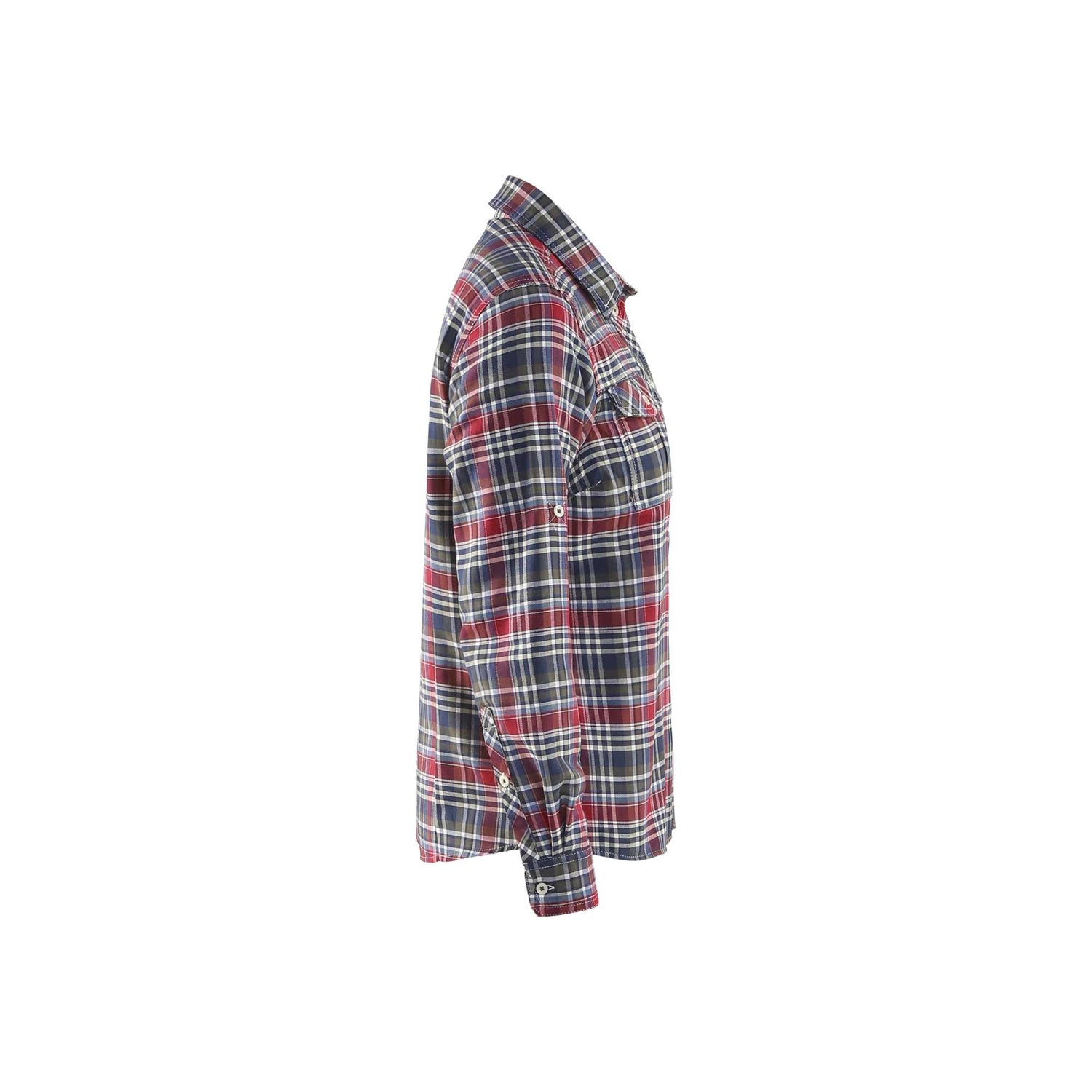 BLAKLADER 32091137 Flanellen overhemd Dames Lange Mouw Werkhemd DAMES - Flanel Eén Kant Geruwd