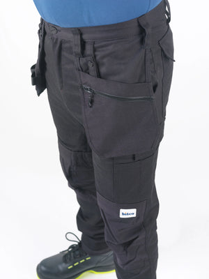 Pantalon de travail stretch BITCO RIJN – Durable, déperlant à l'eau et à l'huile, renforcé avec CORDURA®