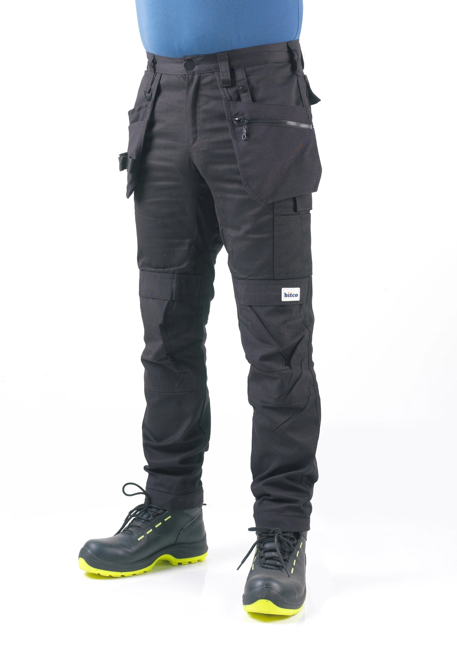Pantalon de travail stretch BITCO RIJN – Durable, déperlant à l'eau et à l'huile, renforcé avec CORDURA®