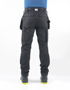 Pantalon de travail stretch BITCO RIJN – Durable, déperlant à l'eau et à l'huile, renforcé avec CORDURA®