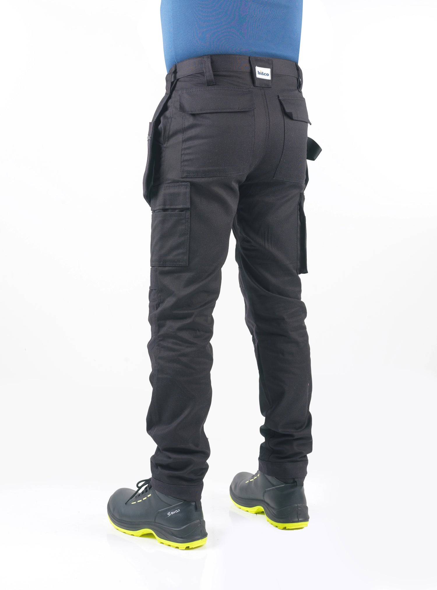 Pantalon de travail stretch BITCO RIJN – Durable, déperlant à l'eau et à l'huile, renforcé avec CORDURA®