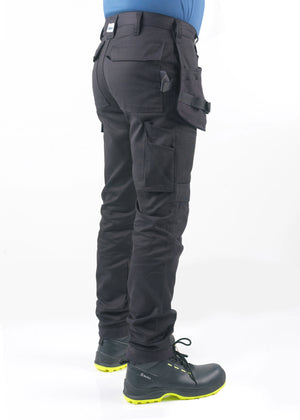 Pantalon de travail stretch BITCO RIJN – Durable, déperlant à l'eau et à l'huile, renforcé avec CORDURA®