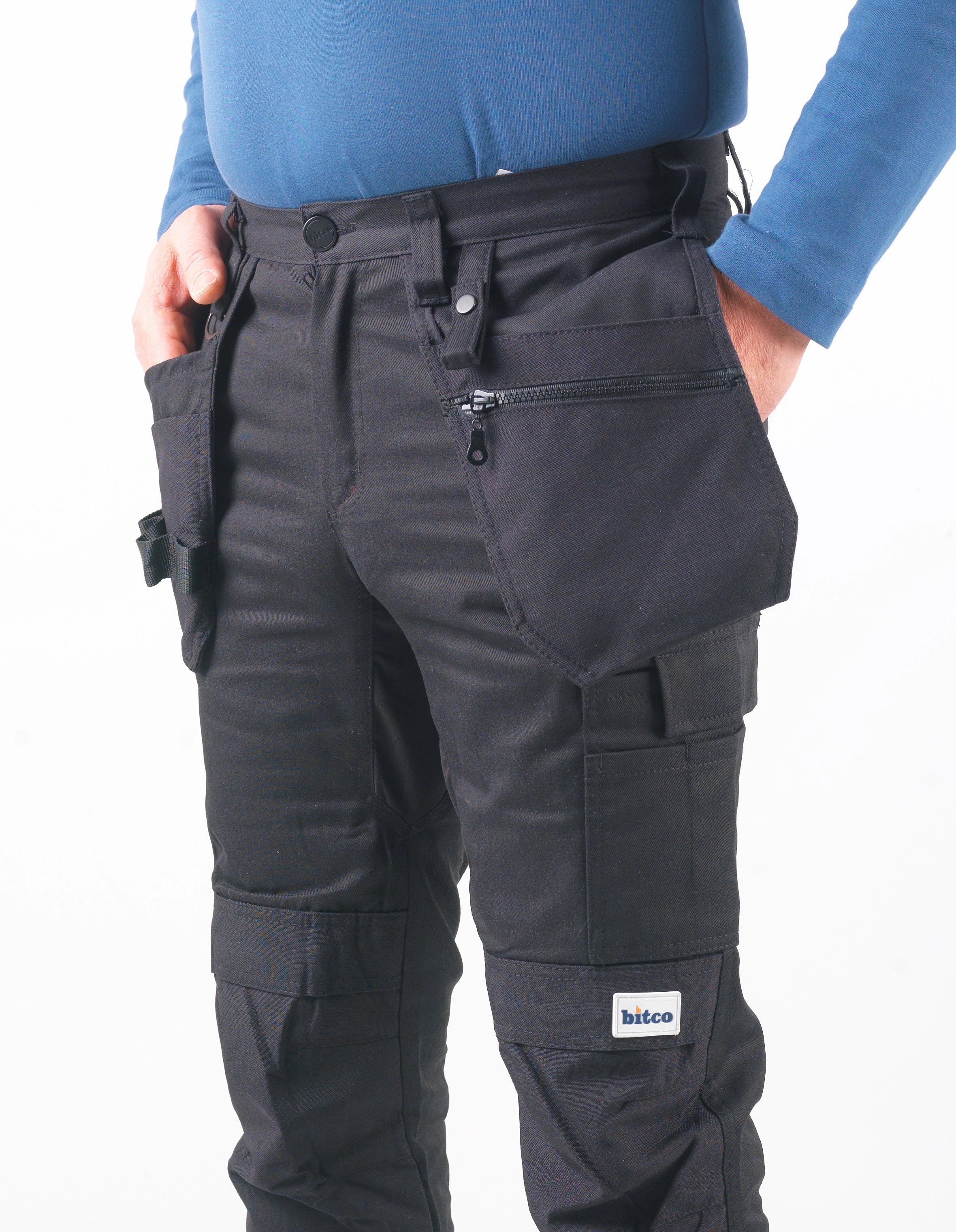 BITCO RIJN Stretch Work Trouser – Durable, Water and Oil Repellent,  Reinforced with CORDURA®