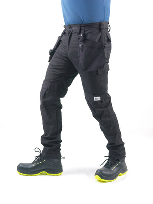 Pantalon de travail stretch BITCO RIJN – Durable, déperlant à l'eau et à l'huile, renforcé avec CORDURA®