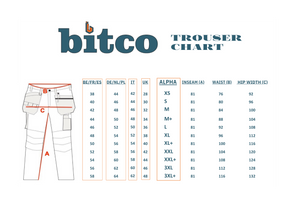 BITCO GARONNE Stretch Water Repellent Work Trousers Men - CORDURA® Reinforced Knees