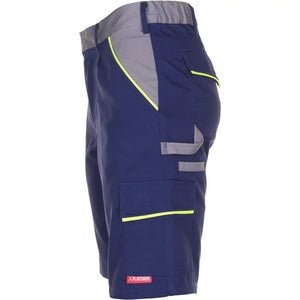 Planam Visline Shorts marine/gelb/zink XS marine/gelb/zink - Produktbild ohne Model