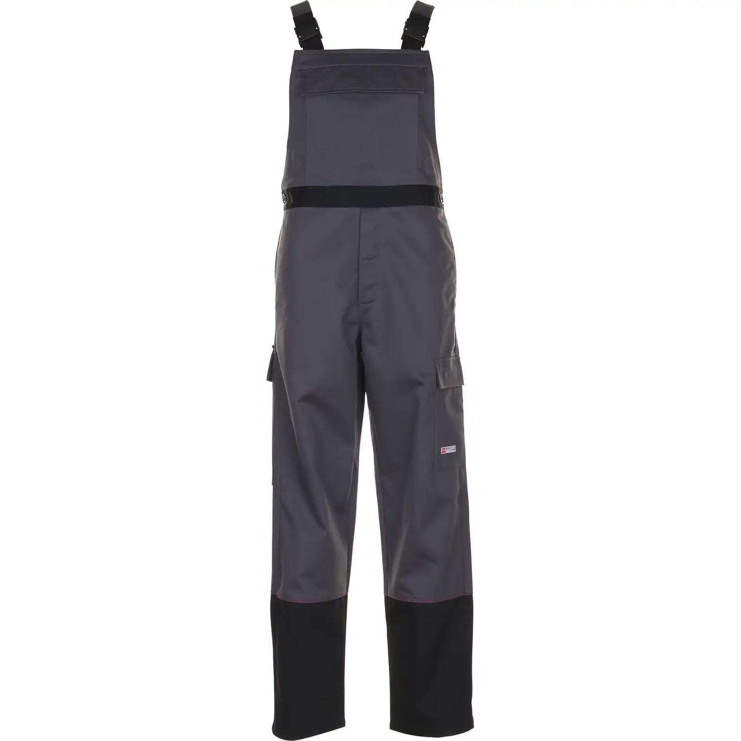 Planam Weld Shield Latzhose grau/schwarz 102 grau/schwarz - Vorschaubild