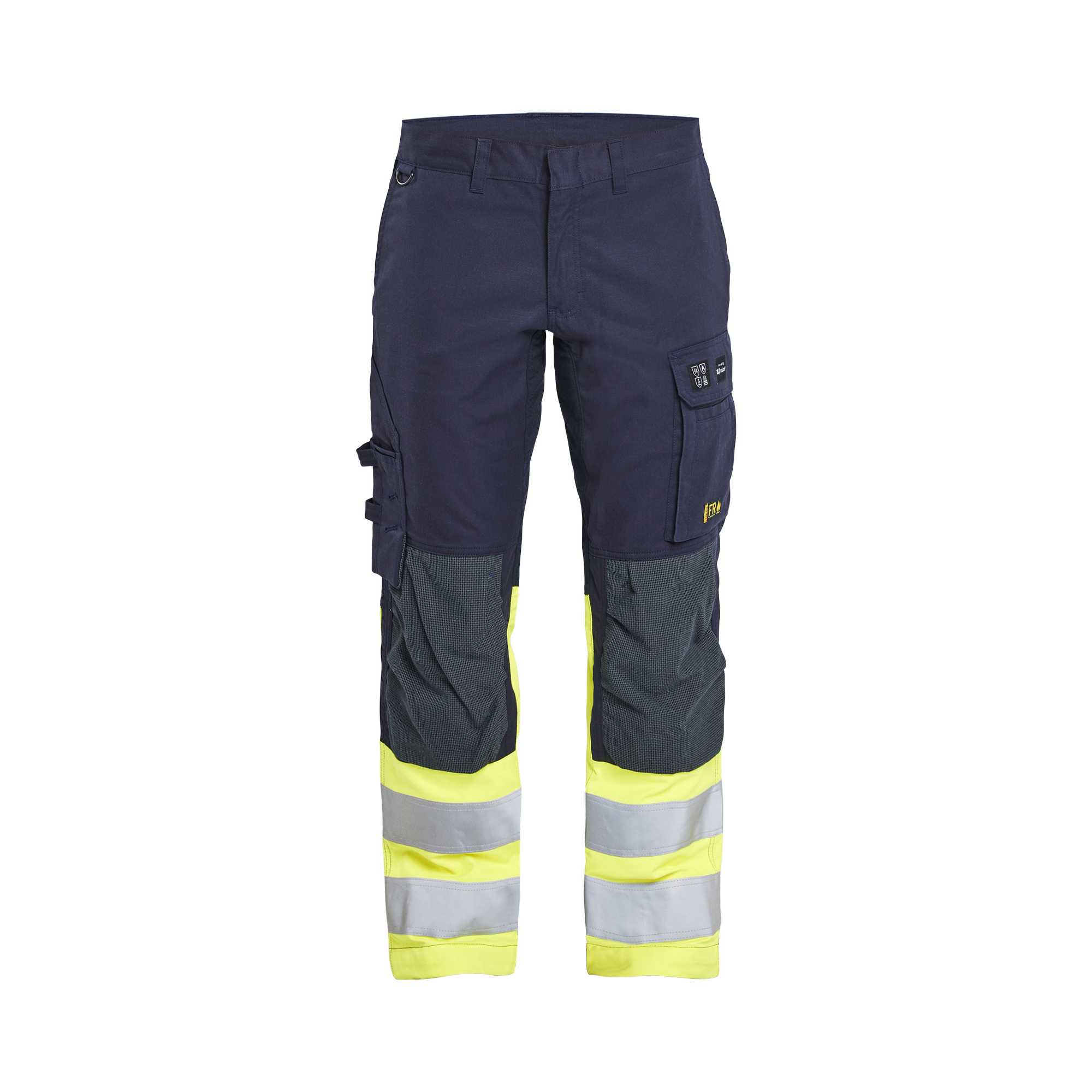 BLAKLADER 17871512 Pantalon multinorme inhérent avec stretch Pantalon de travail haute visibilité réfléchissant homme - tissu ripstop