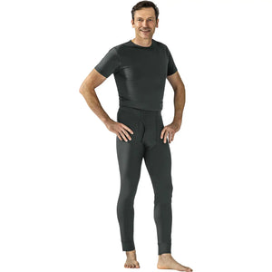 Planam Funktionsunterwäsche Hose lang 190 g/m² grau S grau - Produktbild mit Model