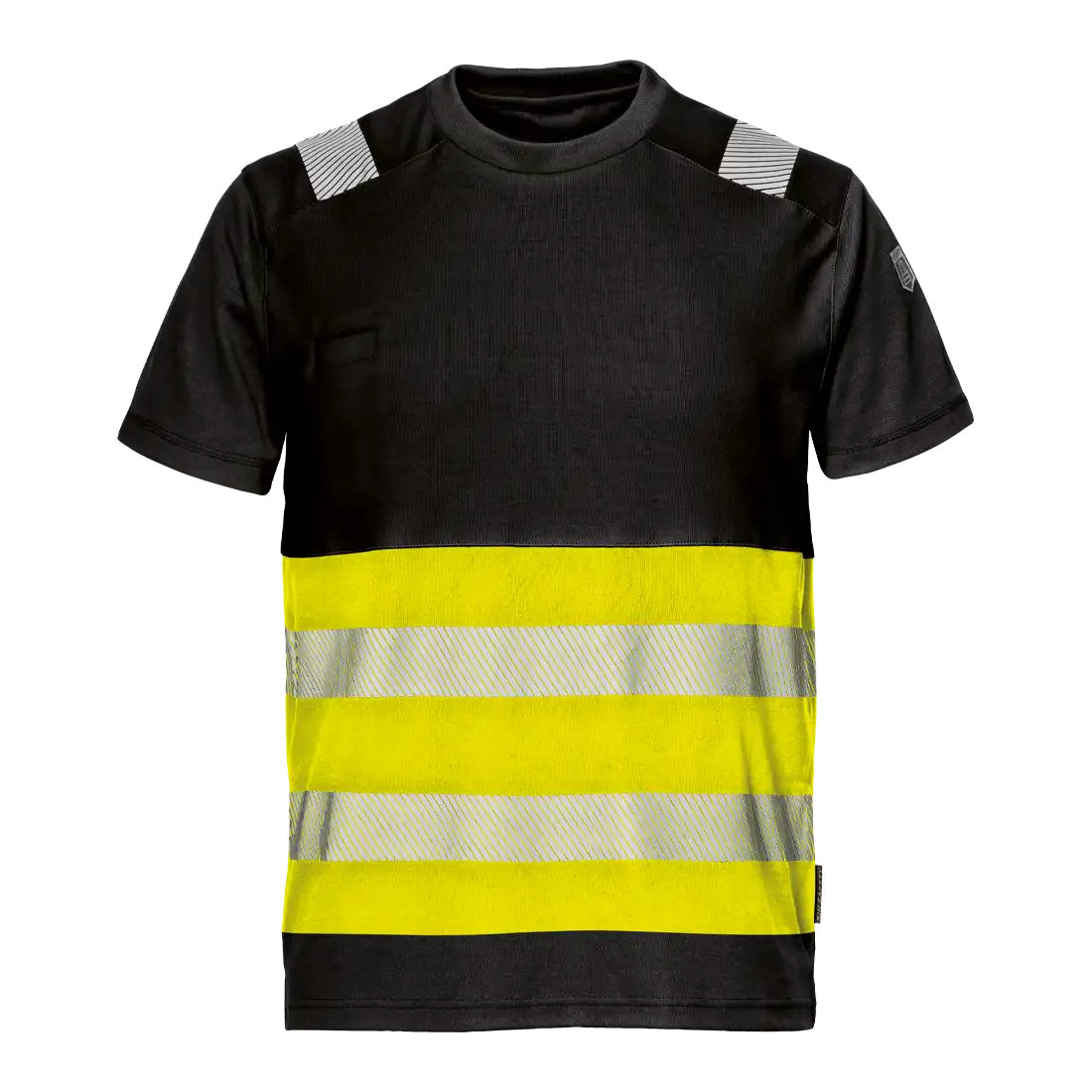 SIR SAFETY CONTRAST Hi Vis Reflective Short Sleeve Work T-Shirt MEN - 55% Cotton 45% Polyester