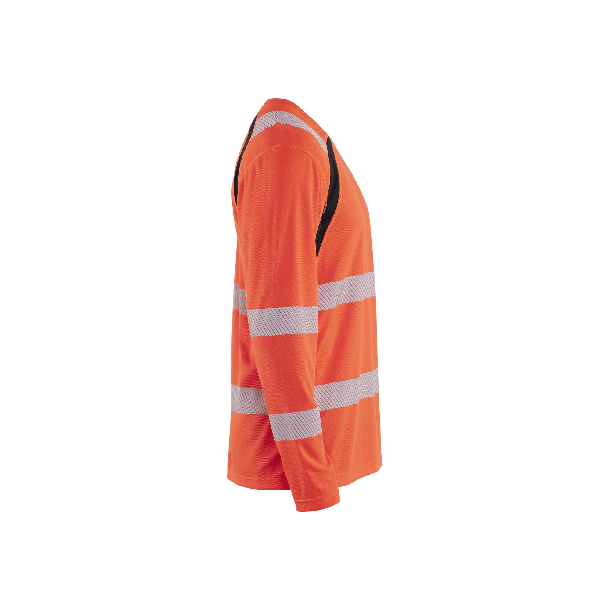 BLAKLADER 35991013 Hi Vis UV Protected Long Sleeved T Shirt Hi Vis Reflective Long Sleeve Work T-Shirt MEN - 100% Polyester