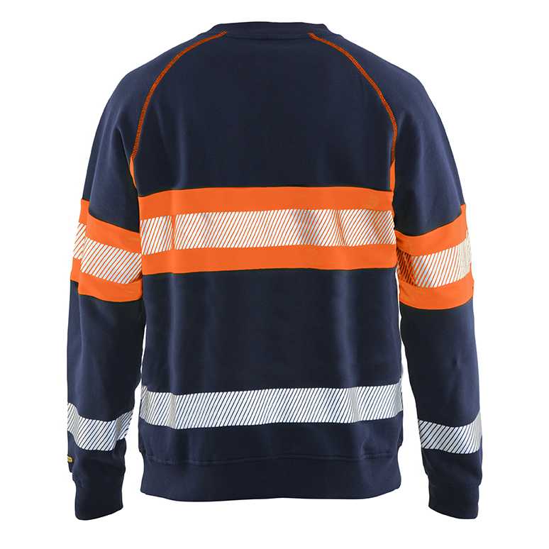 BLAKLADER 33591158 Hi Vis Sweater Hi Vis Reflective Work Sweatshirt MEN - 100% Cotton