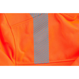 Planam Norit Warnschutz Hoody orange/zink XS orange/zink - Extra Detailbild