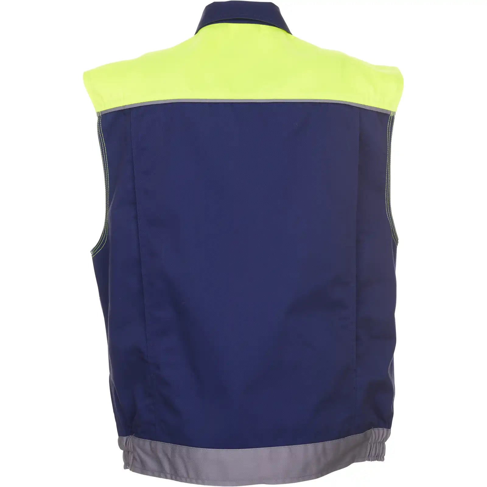 Planam Visline Weste marine/gelb/zink XS marine/gelb/zink - Produktbild ohne Model