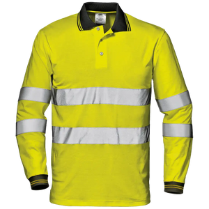 MAX CONFORT POLO SHIRT - Class 3 - Double Reflective Band - Long-Sleeved - Image 1