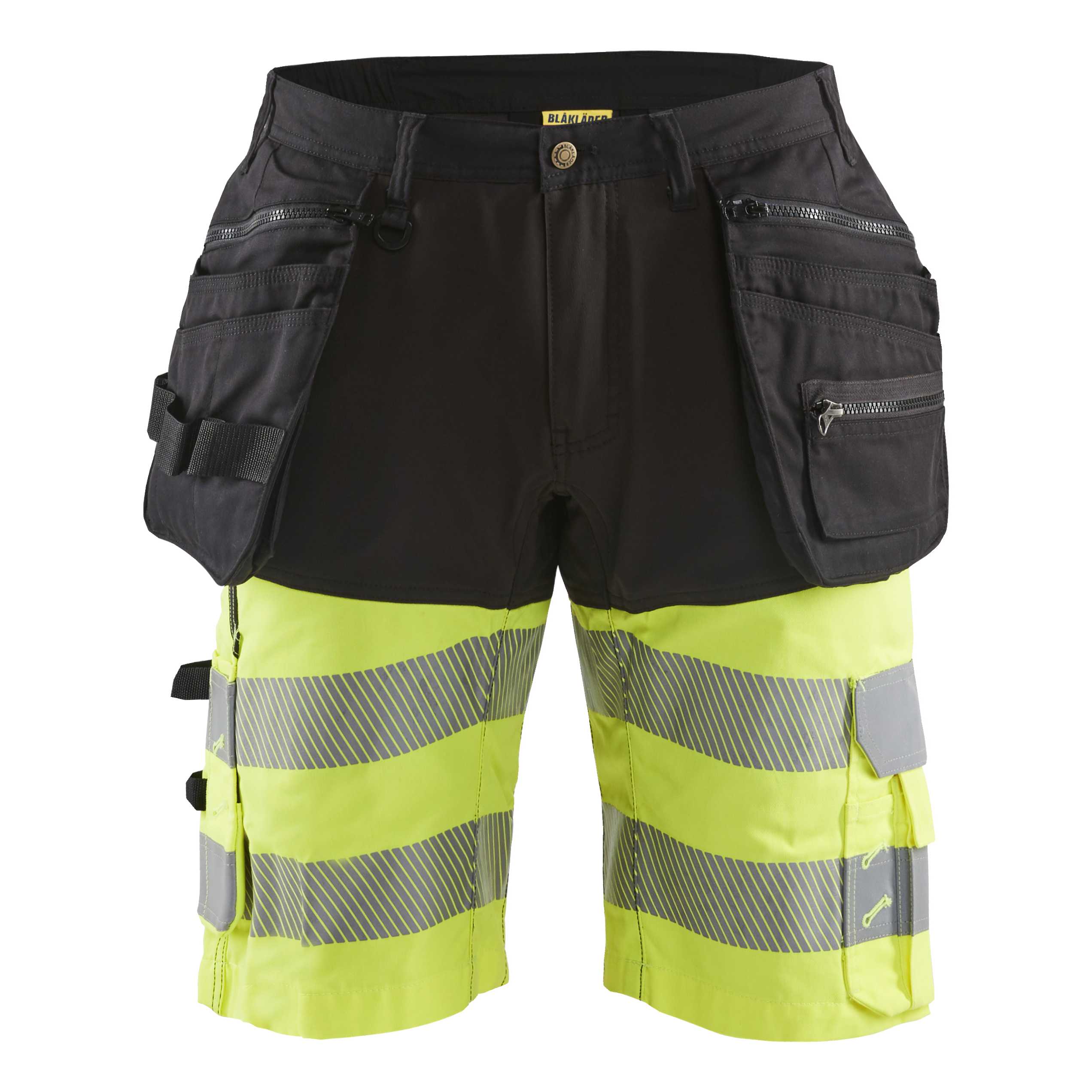 BLAKLADER 15961811 | Hi Vis shorts with stretch Hi Vis Reflective Work Shorts Men - Stretch Fabric