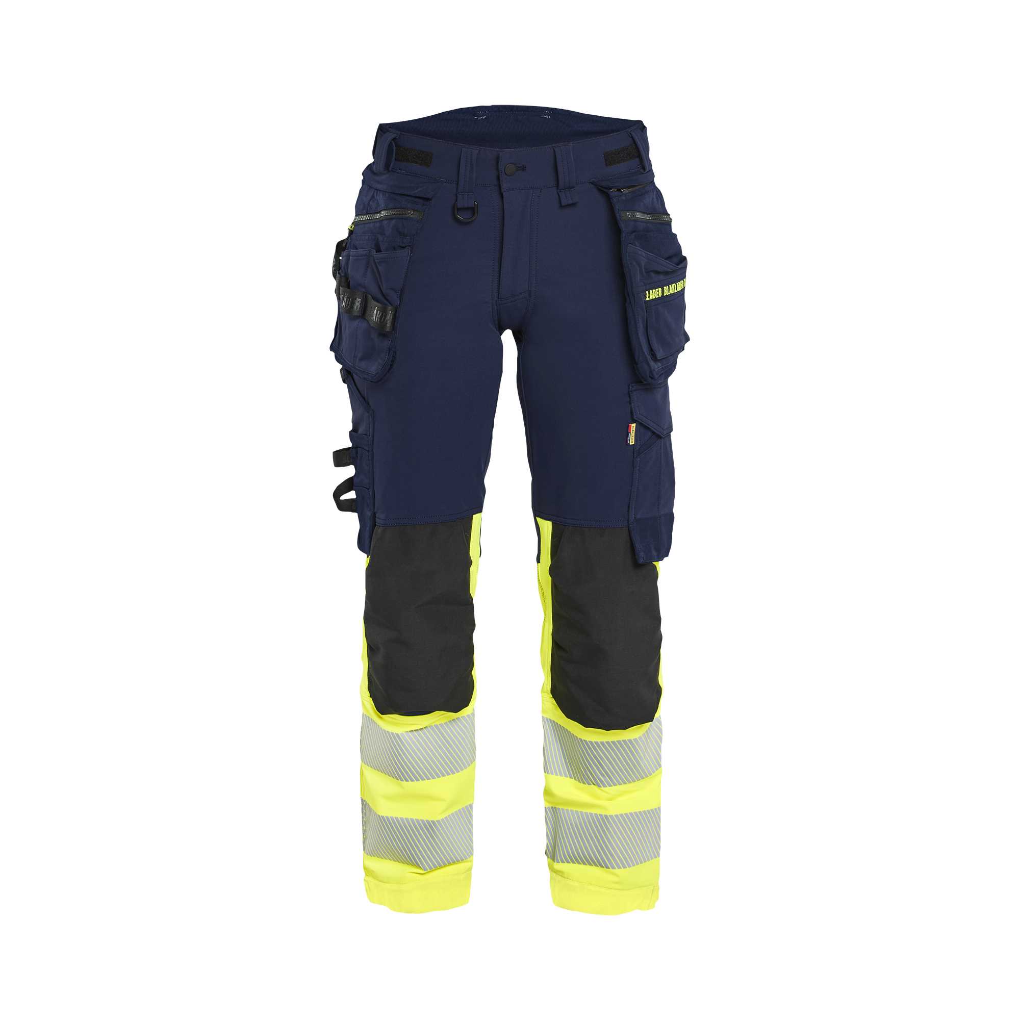 BLAKLADER 70251648 Women's Hi Vis trousers 4 way stretch Hi Vis Reflective Work Trousers Women - double weave