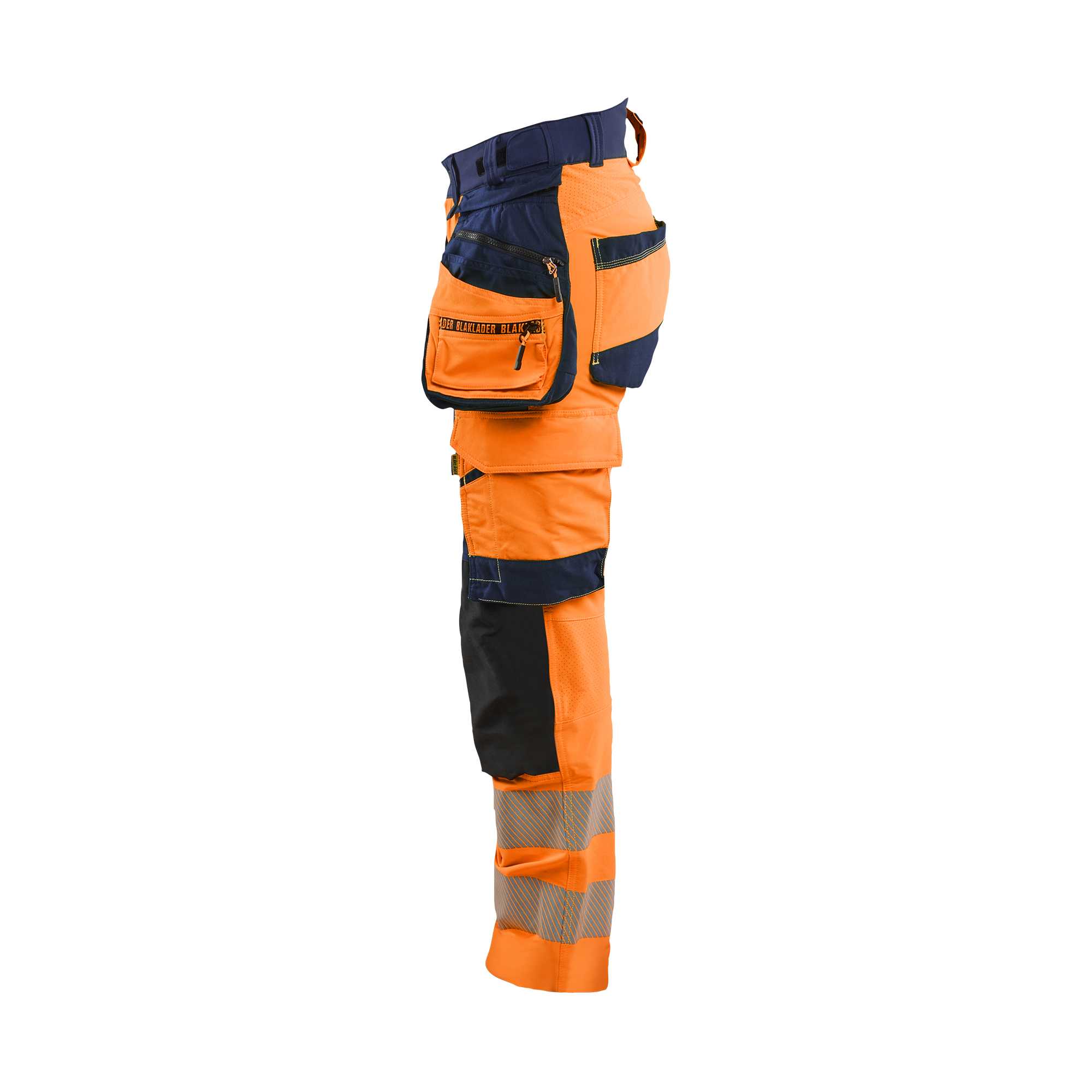 BLAKLADER 70221648 Women's Hi Vis trousers 4 way stretch Hi Vis Reflective Work Trousers Women - double weave