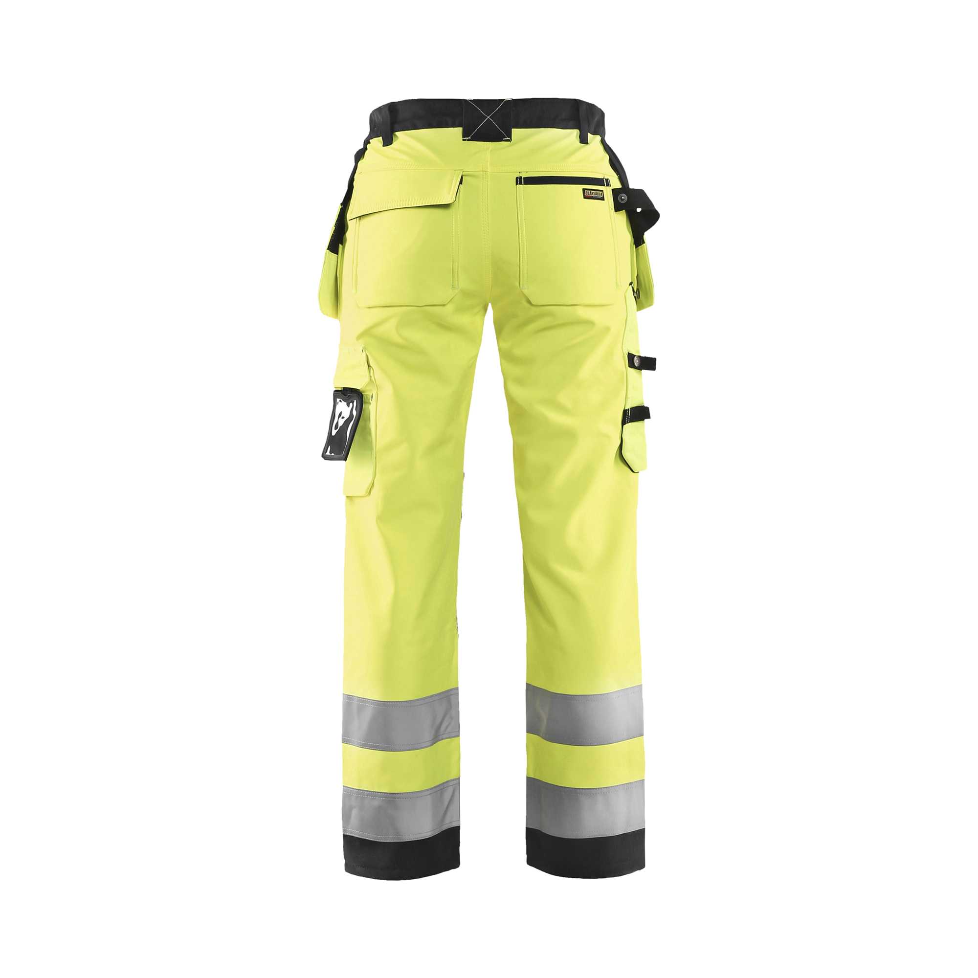 BLAKLADER 71672517 | Women's Hi Vis Softshell Trousers Hi Vis Reflective Work Trousers Women - Waterproof