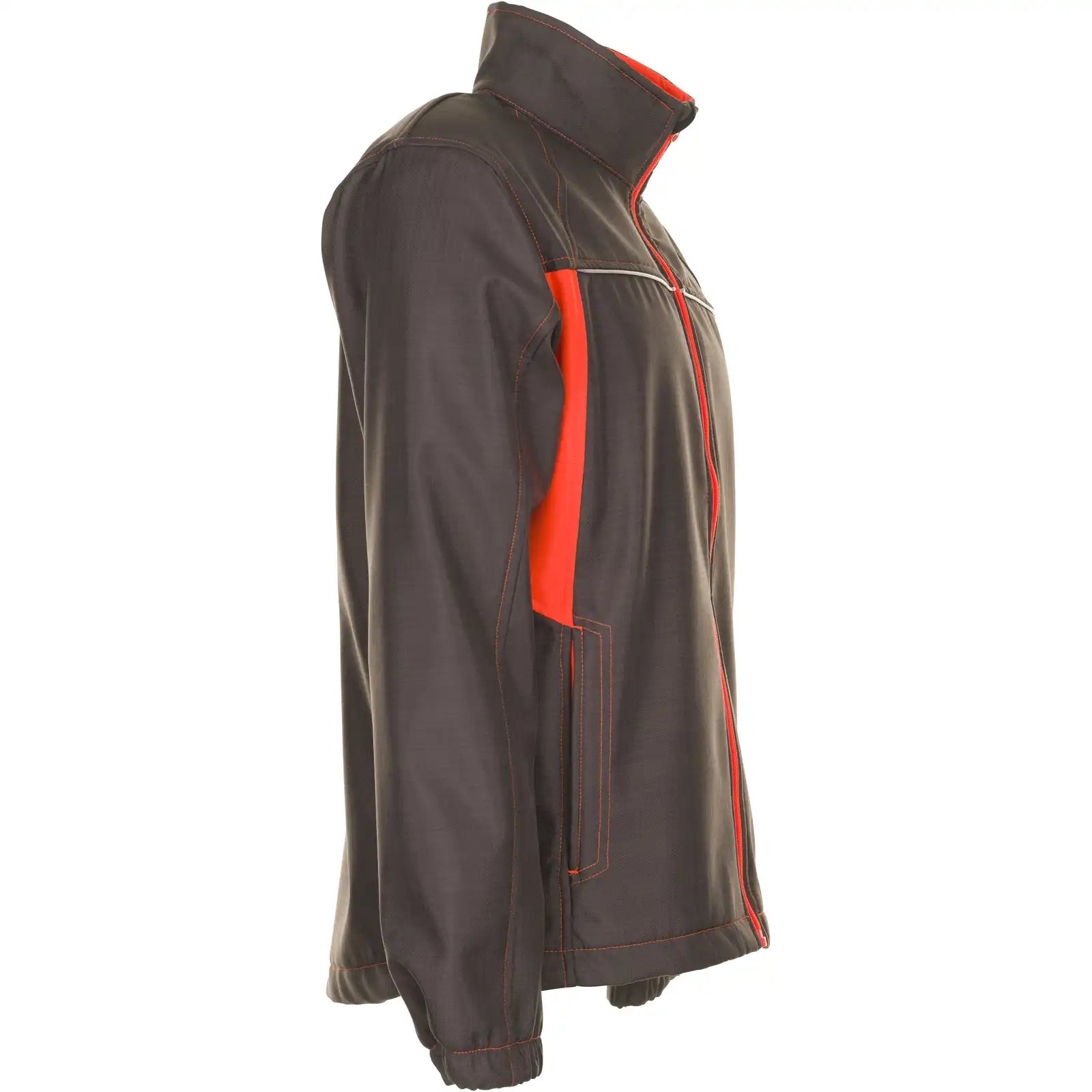 Planam Basalt Neon Softshelljacke oliv/orange L oliv/orange - Produktbild ohne Model