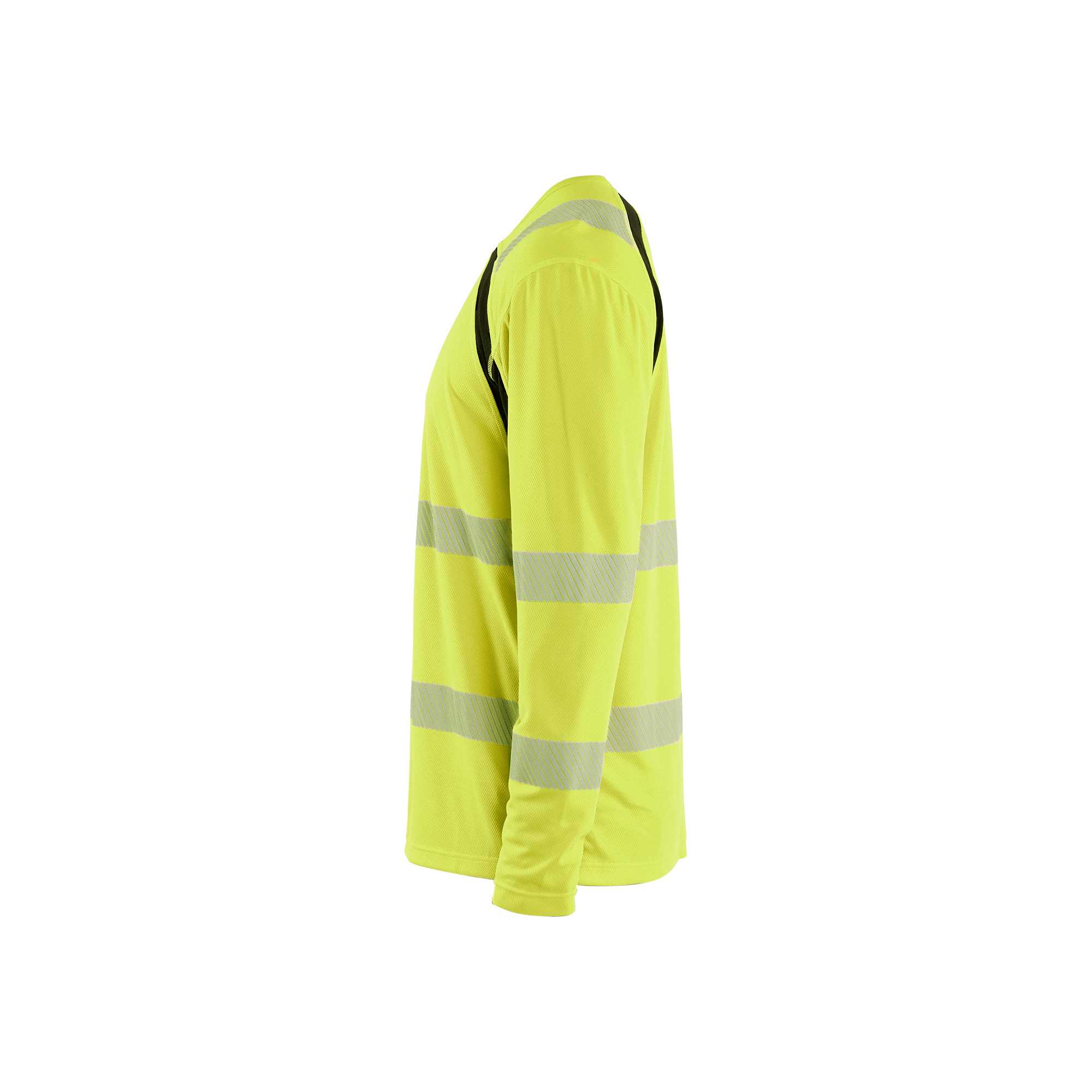 BLAKLADER 35991013 Hi Vis UV Protected Long Sleeved T Shirt Hi Vis Reflective Long Sleeve Work T-Shirt MEN - 100% Polyester