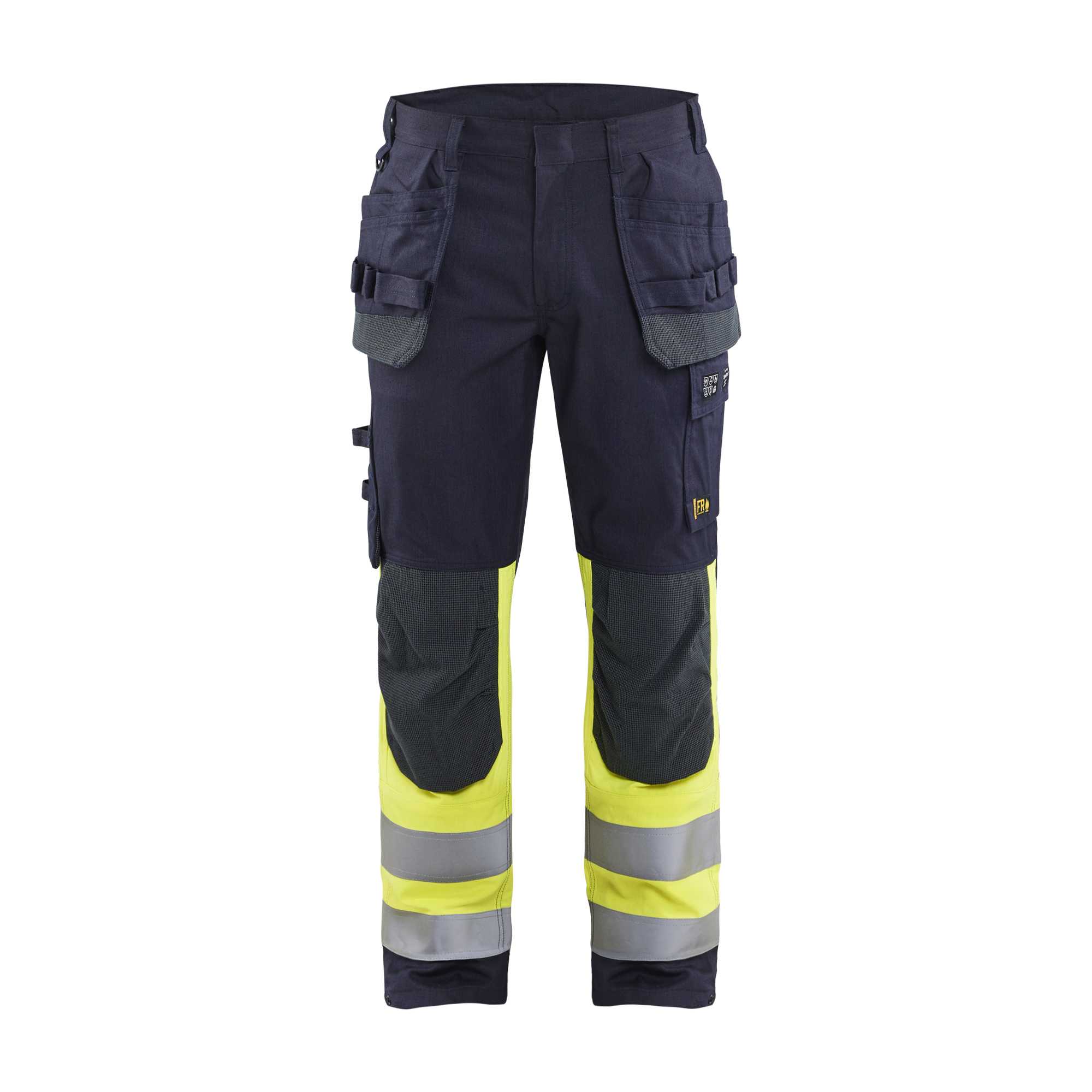 BLAKLADER 14891512 | Pantalon multinorme inhérent haute visibilité pantalon de travail réfléchissant homme - tissu ripstop