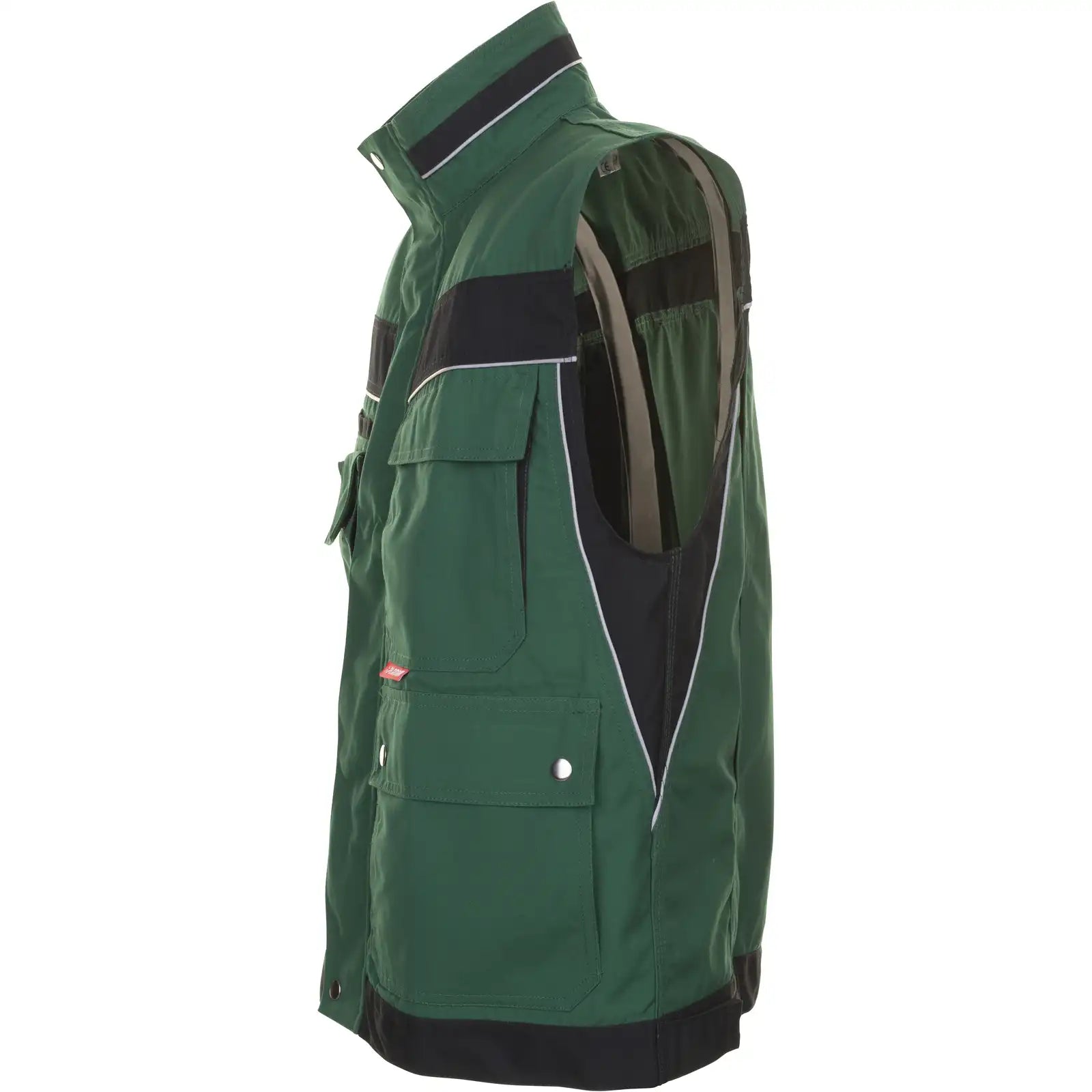 Planam Plaline Weste grün/schwarz XS grün/schwarz - Produktbild ohne Model