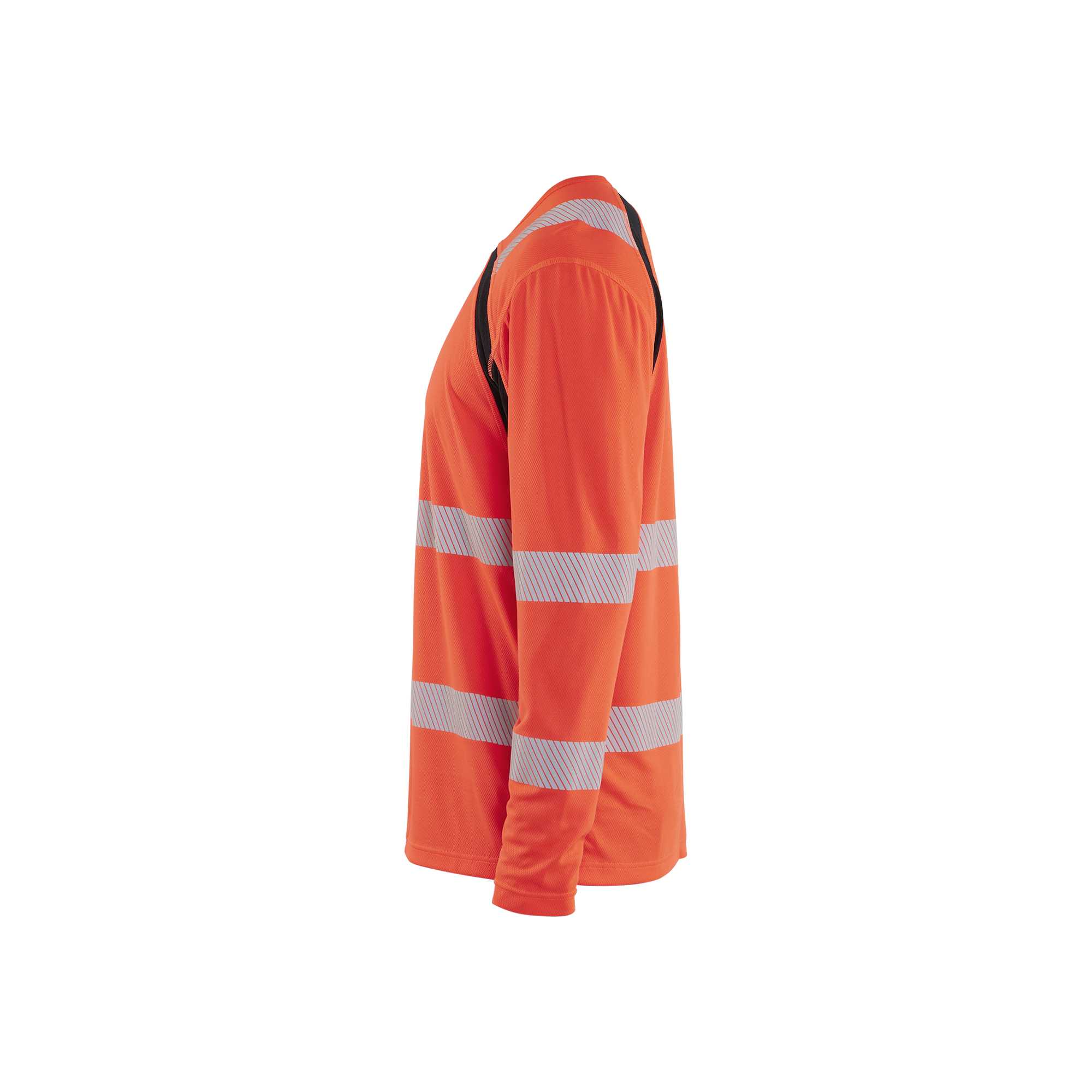 BLAKLADER 35991013 Hi Vis UV Protected Long Sleeved T Shirt Hi Vis Reflective Long Sleeve Work T-Shirt MEN - 100% Polyester