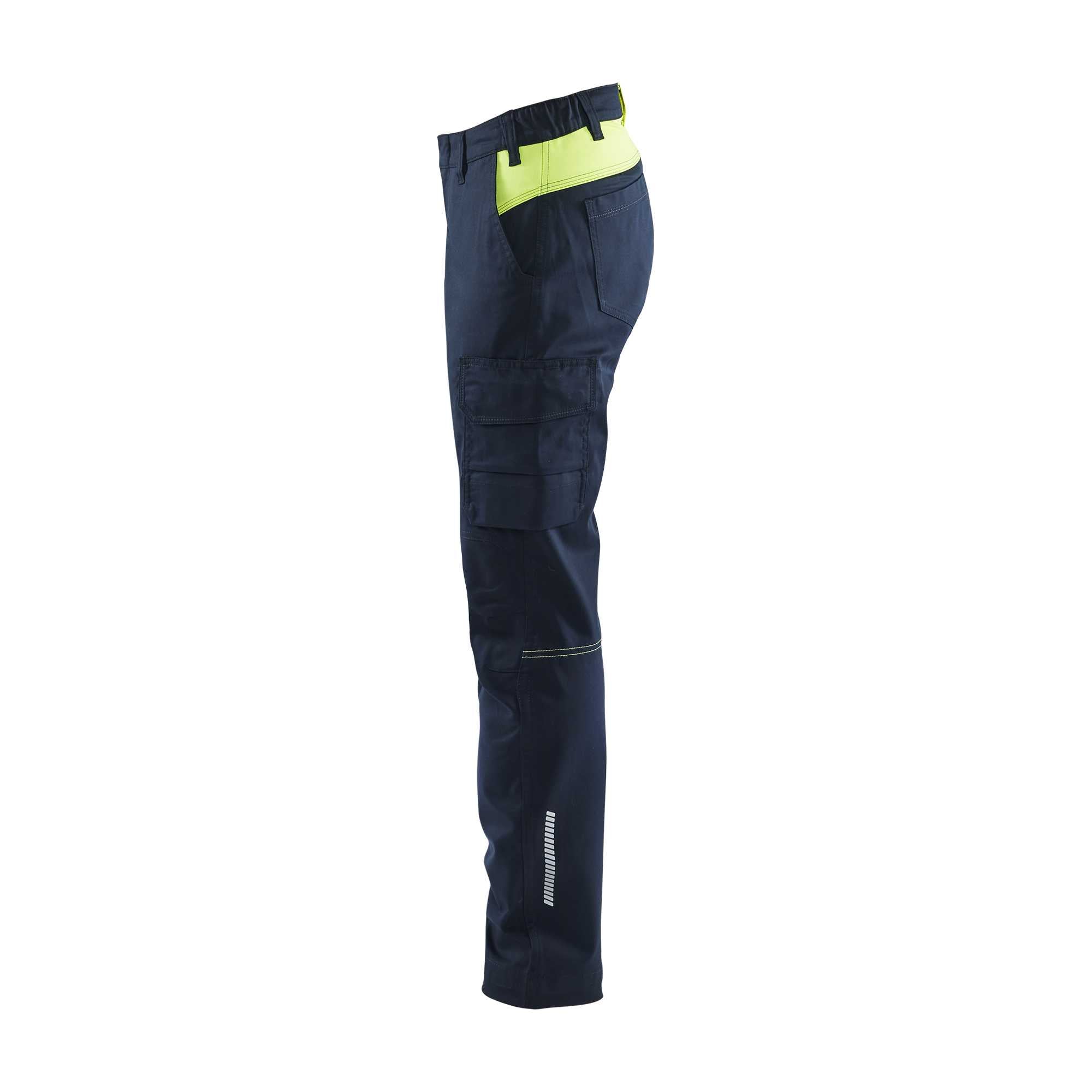 BLAKLADER 71441832 pantaloni da lavoro da donna stretch alta visibilità riflettenti - tessuto twill