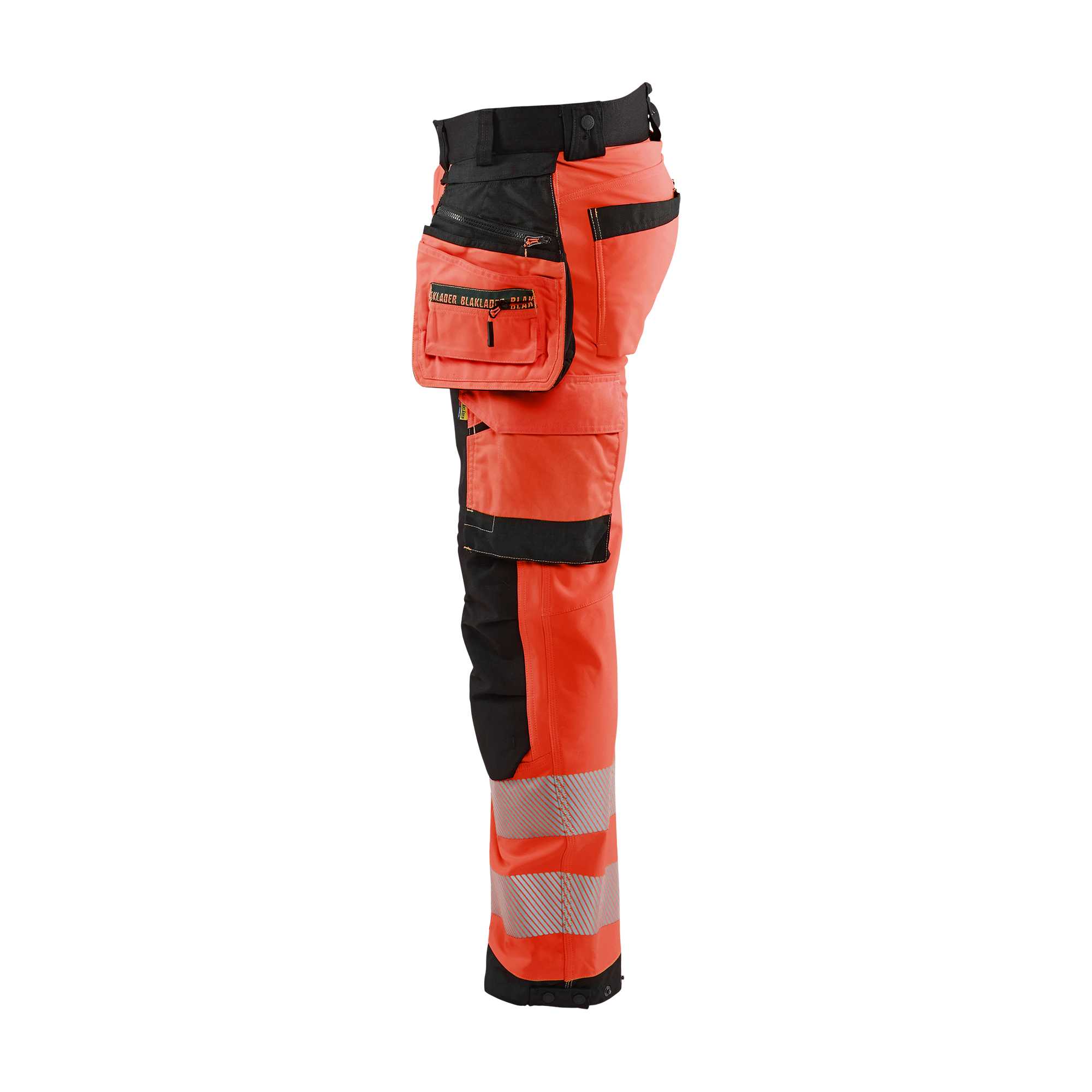 BLAKLADER 18202513 | Hi vis Softshell Trousers Hi Vis Reflective Work Trousers Men - Waterproof