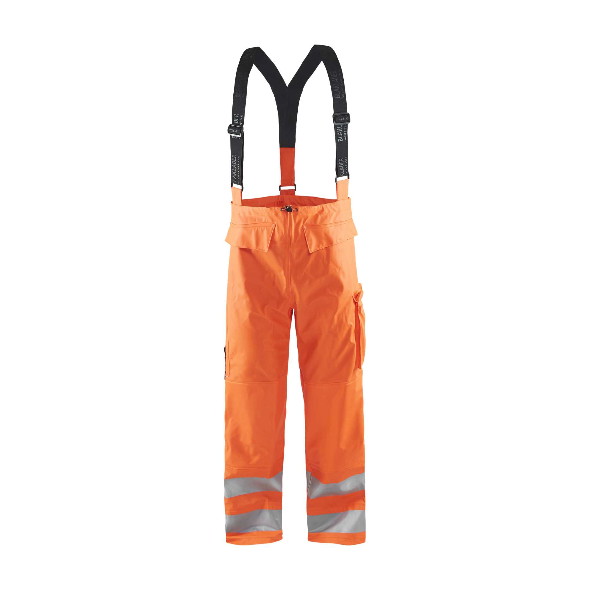 BLAKLADER 13062005 Regenhose Hi Vis Stufe 3 Hi Vis Reflektierende Arbeitshose Herren - Wasserdicht