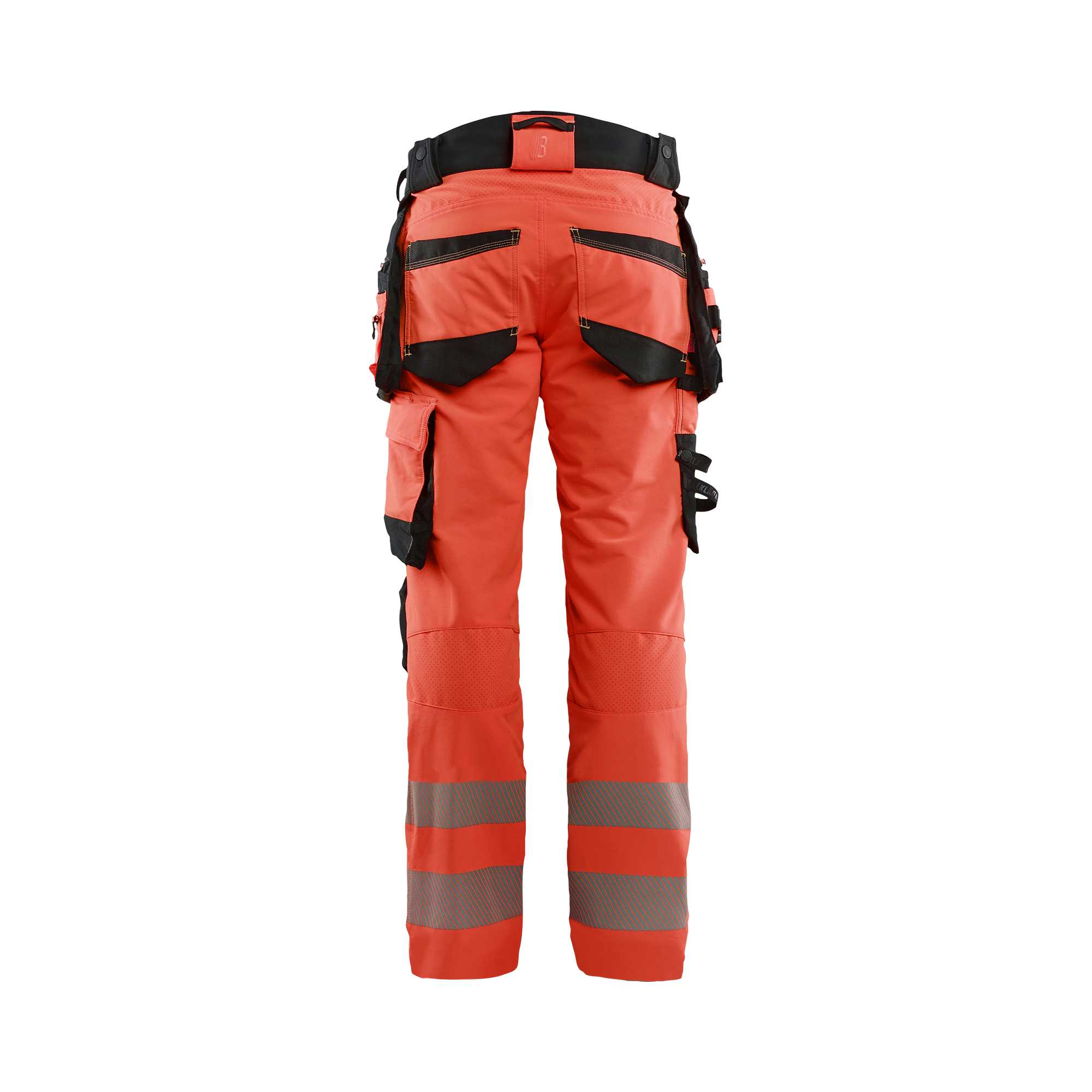 BLAKLADER 11221648 Hi Vis Reflective Work Trousers Men - 100% Polyester