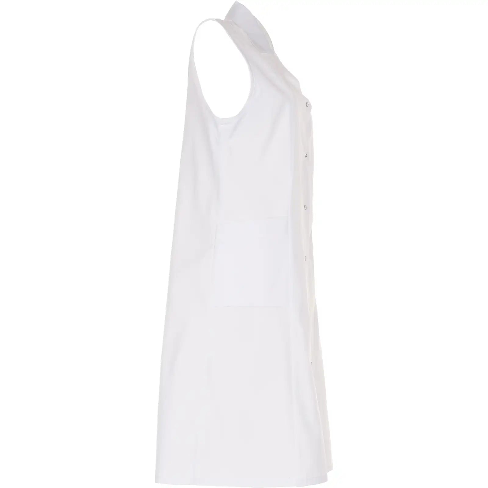 Planam Damen Mantel Baumwolle ärmellos reinweiß 36 reinweiß - Produktbild ohne Model