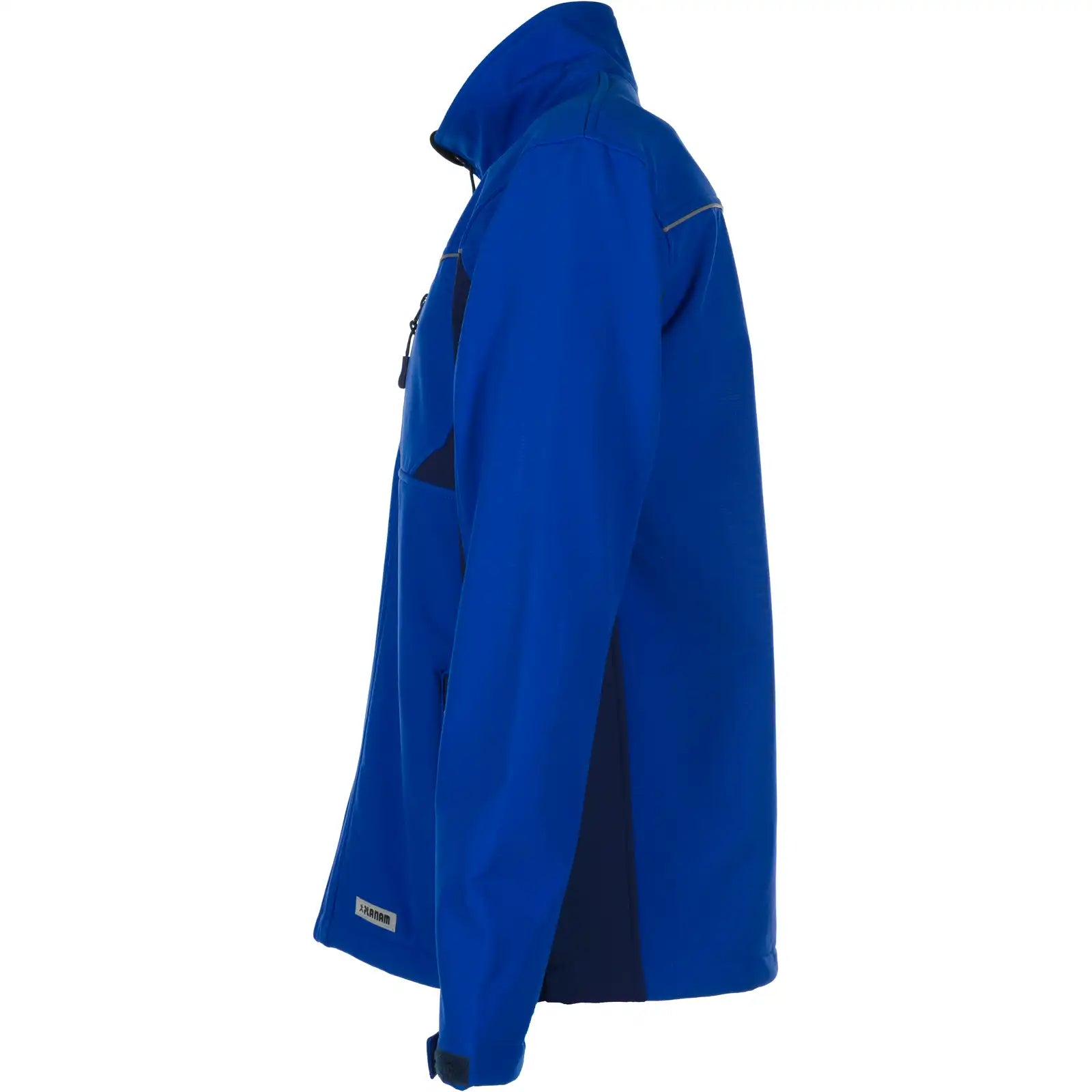 Planam Highline Softshelljacke kornblumenblau/marine XS kornblumenblau/marine/zink - Produktbild ohne Model