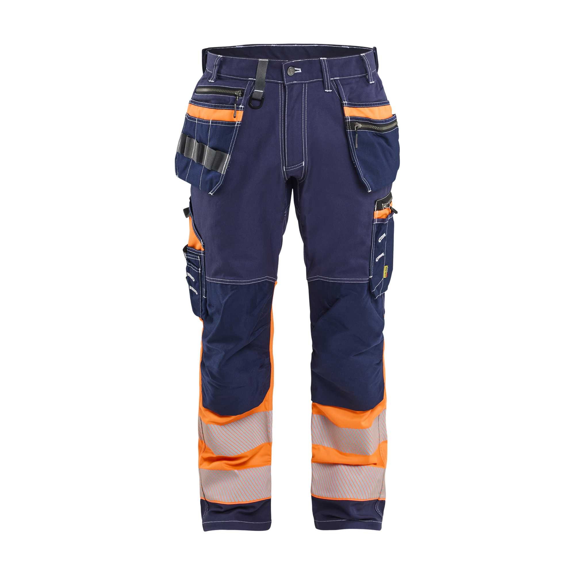 BLAKLADER 17941370 Hi Vis Reflective Work Trousers Men - 100% Cotton