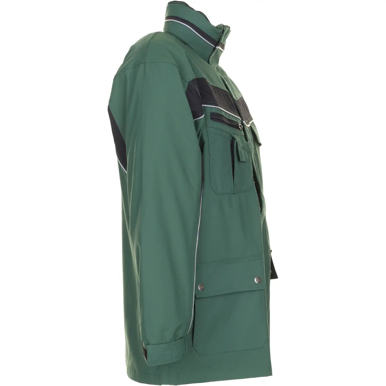 Planam Plaline Allwetterjacke grün/schwarz XS grün/schwarz - Produktbild ohne Model