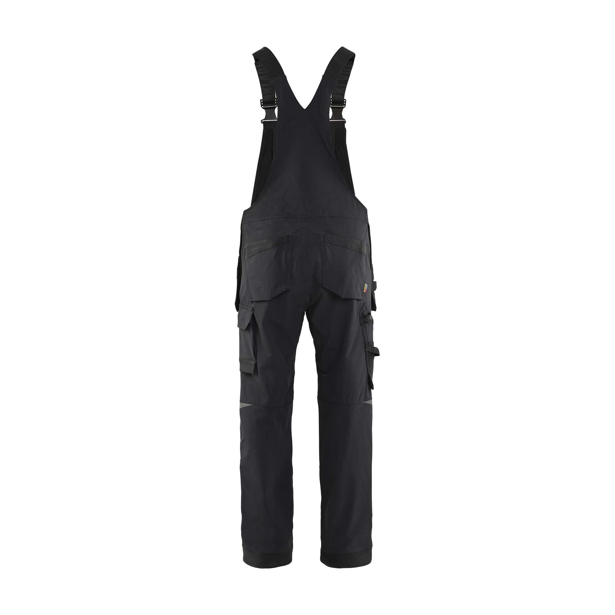 BLAKLADER 26201645 Bib overalls 4 way stretch Work Bib Trousers Men - knee pad pockets