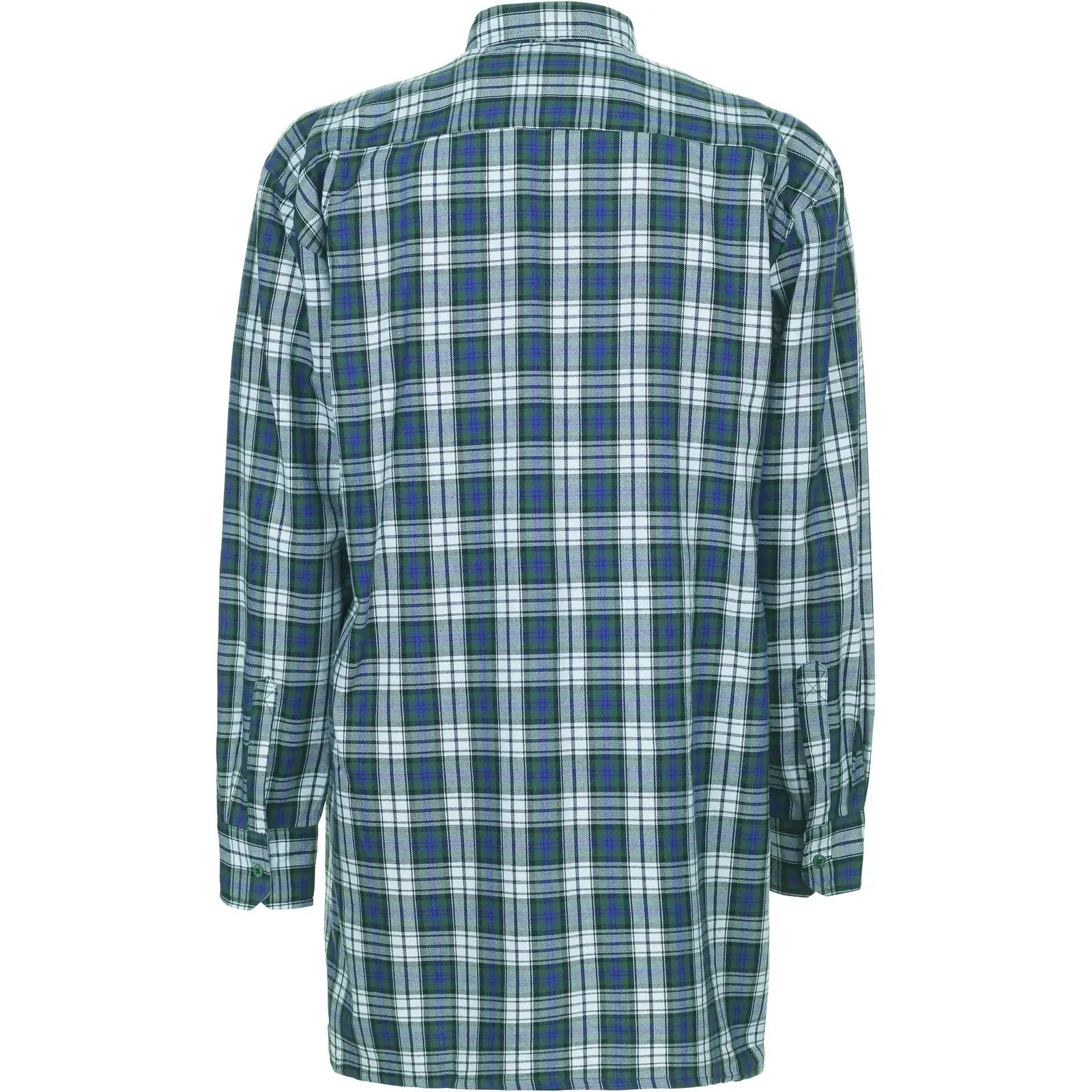 Planam Hemden Flanell-Hemd 2001 grün kariert 37/38 grün kariert - Produktbild ohne Model